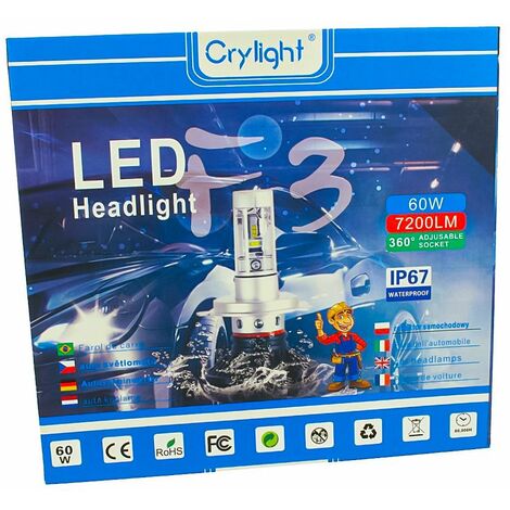 Kit Full Lampada Led Cob H1 20W 12V 24V Bianco 6000K Per Abbagliante e  Fendinebbia Senza