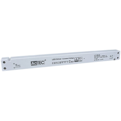 Alimentatore Ultra Slim Sottile 150W 24V Trasformatore CV Per Striscia Led Profili Alluminio