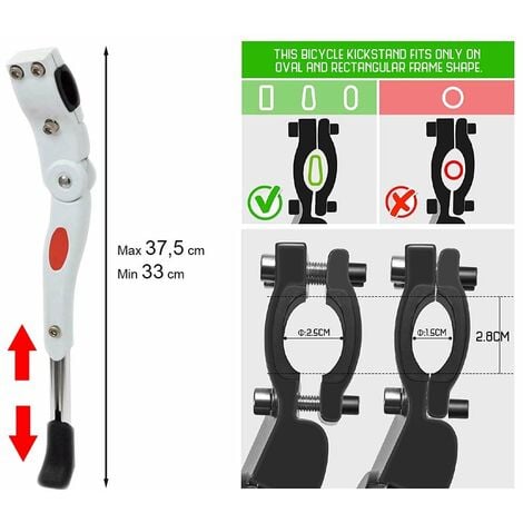 Cavalletto Bici Regolabile Colore Bianco Supporto Bicicletta Universale Da  22 a 28 Pollici Per Mountain Bike