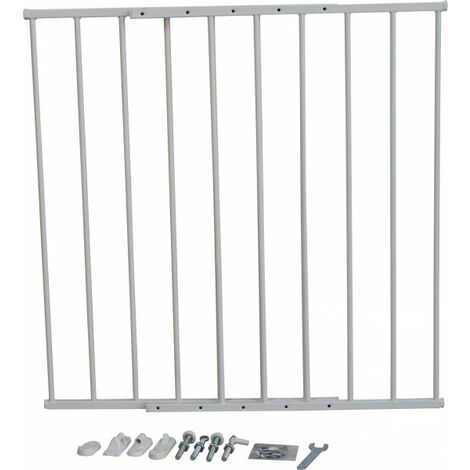 Cancelletto per bambini economico alluminio bianco L 78 h 80cm Slome