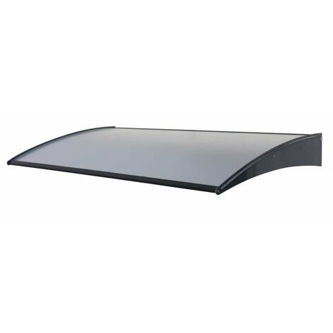 Pensilina tettoia, copertura e laterali in alluminio composito 140x75cm da esterno Fredi