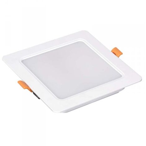 Faretto Led Da Incasso Quadrato 12W 1200LM Neutro 4000K 145X145mm Montaggio 2 In 1 Da Plafone e Da Incasso