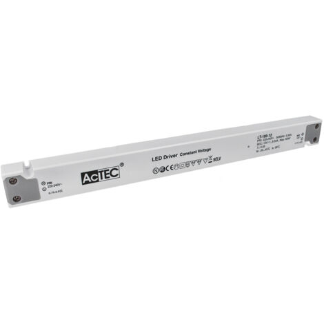 Alimentatore Ultra Slim Sottile 100W 12V Trasformatore CV Per Striscia Led Profili Alluminio