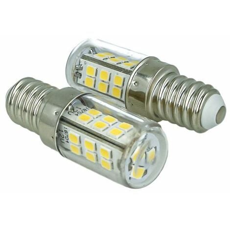 2 Pezzi Lampade Led E14 DC 12V 24V 4W Bianco Freddo 6000K 27 Smd 2835