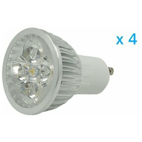 4 PZ Lampade Led GU10 Dimmerabile Triac Dimmer 6W 220V Bianco Caldo 3000K