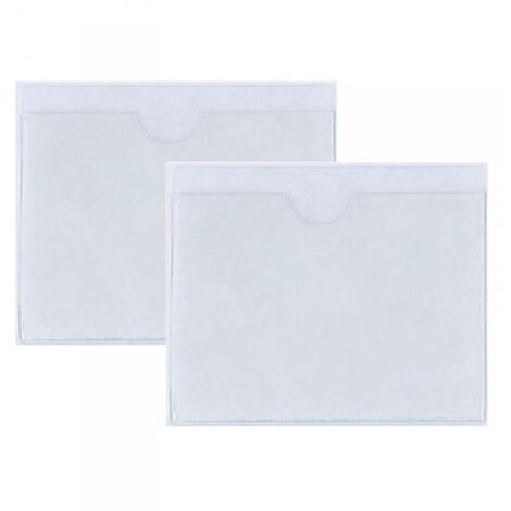2 Pezzi Portabollo Auto Parabrezza con Adesivo Porta Assicurazione Permesso Parcheggio 11x8 cm