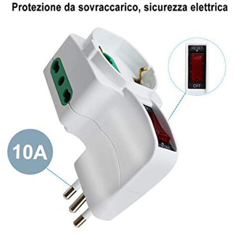 Adattatore Triplo Con Interruttore VCT025 Vector Elettronic, 16A