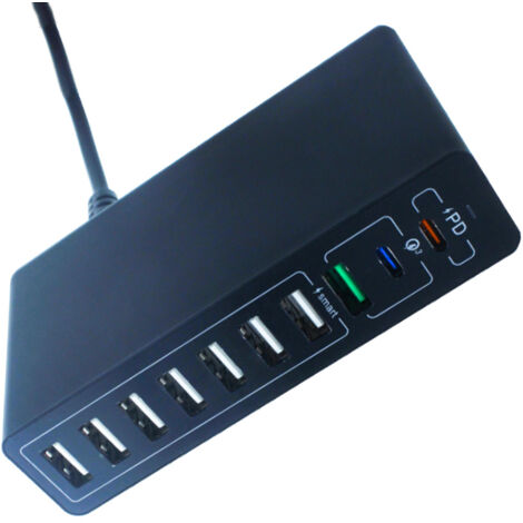 Caricabatterie USB Auto 12V 56W 2 Pezzi - Alluminio, Porte PD3.0 20W E QC3.0 18W, Voltmetro LED E Interruttore - 2