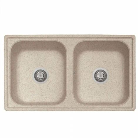 Samet Lavello 86x50 2 vasche Granitovero862vavp avena