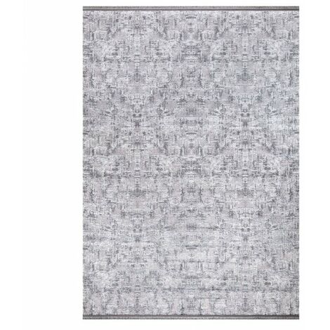 Tappeto antiscivolo Ada grigio superficie lucida 120x180