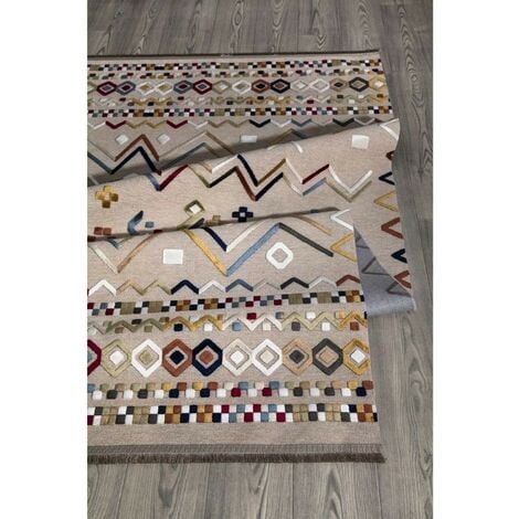 2023 nuovo tappeto giallo marrone geometrico antiscivolo tappeti