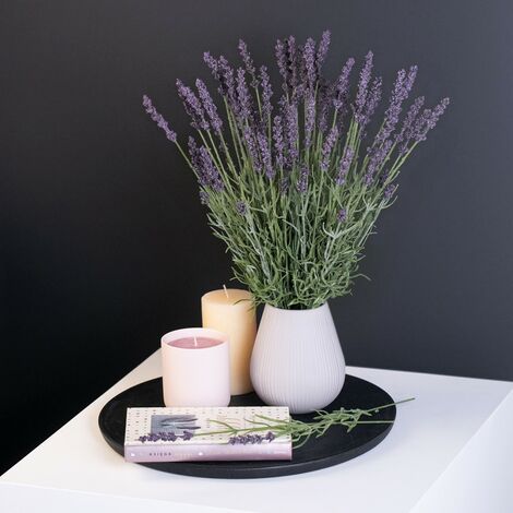 Lavanda pianta artificiale con vaso H34 cm