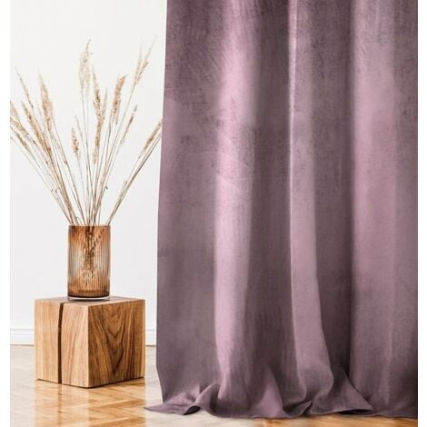 Tenda VELVET colore lilla stile classico nastro per le tende velluto  140x270 ameliahome