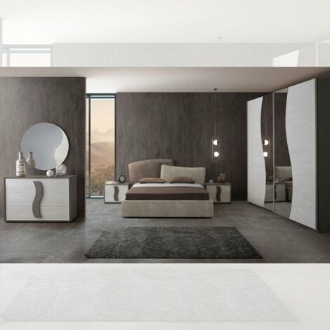 Camera da letto Twin con letto contenitore colore grigio