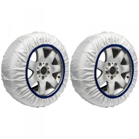 Calze Da Neve per Auto Omologate EN 16662-1 Modello Bianco Standard Misura XL (1/5)