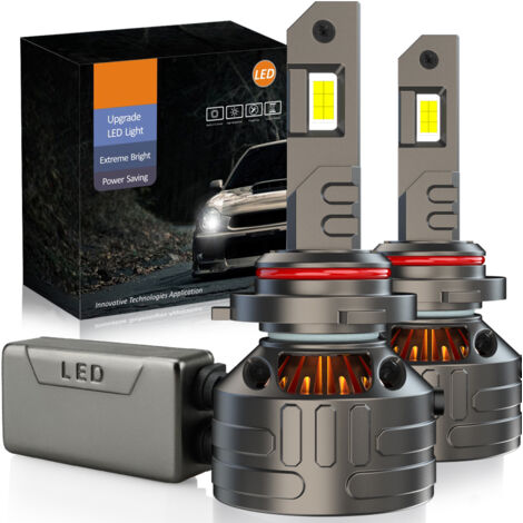 Kit Full Led Premium HB3 9005 HB4 9006 12V 24V 6000K 18000 Lumen 100% Canbus Piu Luminoso