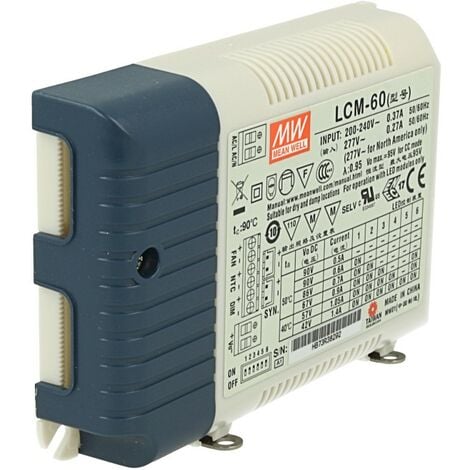 Led Driver CC Meanwell LCM-60 Dimmerabile 0/1-10V 10V PWM Resistance Corrente  Costante Modulare