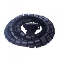 Spirale Avvolgi Cavo Flessibile Guaina Raccogli Organizzer Cavi Fermaglio Guidafilo Incluso 1,8M D25mm Grigio
