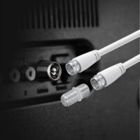 Hama Cavo SAT M/SAT M, 3 Metri, 90 DB, Bianco - Foto 2