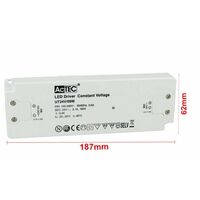 Mitepek - Alimentatore Trasformatore 24V 50W 2,2A Per Striscia Led