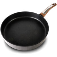 Padella Ø 28 cm Antiaderente Induzione Silex Elegance Wood Nero