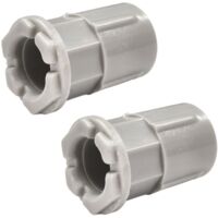 2 Pezzi Manicotto Giunto Raccordo Tubo-Scatola 25mm per Tubo Rigido e Flessibile da 25mm Colore Grigio IP40