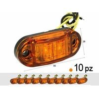 10PZ Fanali Laterali Led 24V 12V Bianco Freddo Per Luce Ingombro Cortesia  Targa Cupola Cappa Camion Rimorchio Caravan Furgone