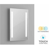Specchio Bagno Con Luci Led 27W CCT Interruttore Touch Rettangolare L500XH700mm IP44 SKU-40461