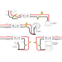 Smart Interruttore Intelligente WiFi 220V 16A 3500W Smart Switch Domestico  Compatibile Con Alexa Google Home