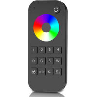 Telecomando RF 2.4GHz Radiocomando RGB Con Disco Touch Per 4 Zone Magnetico Compatibile Con Alimentatore Skydance