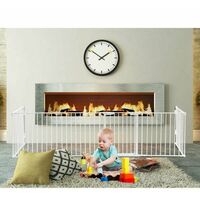 Cancelletto apribile con barriera modellabile per bambini L 119 H 74cm bianca Slome