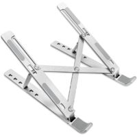 Supporto Notebook In Alluminio Regolabile Supporto Laptop Scrivania Pieghevole Design Ergonomico Stabile