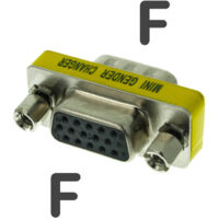 Convertitore Adattatore Video VGA 15P Da Femmina a Femmina