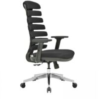 Poltrona ufficio braccioli regolabili Spring colore nero