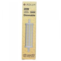 Lampadina Led R7S 118mm SMD 220V 20W 140LM/W Bianco Caldo 3000K 80 360° Triac Dimmer IP20 2800 Lumen
