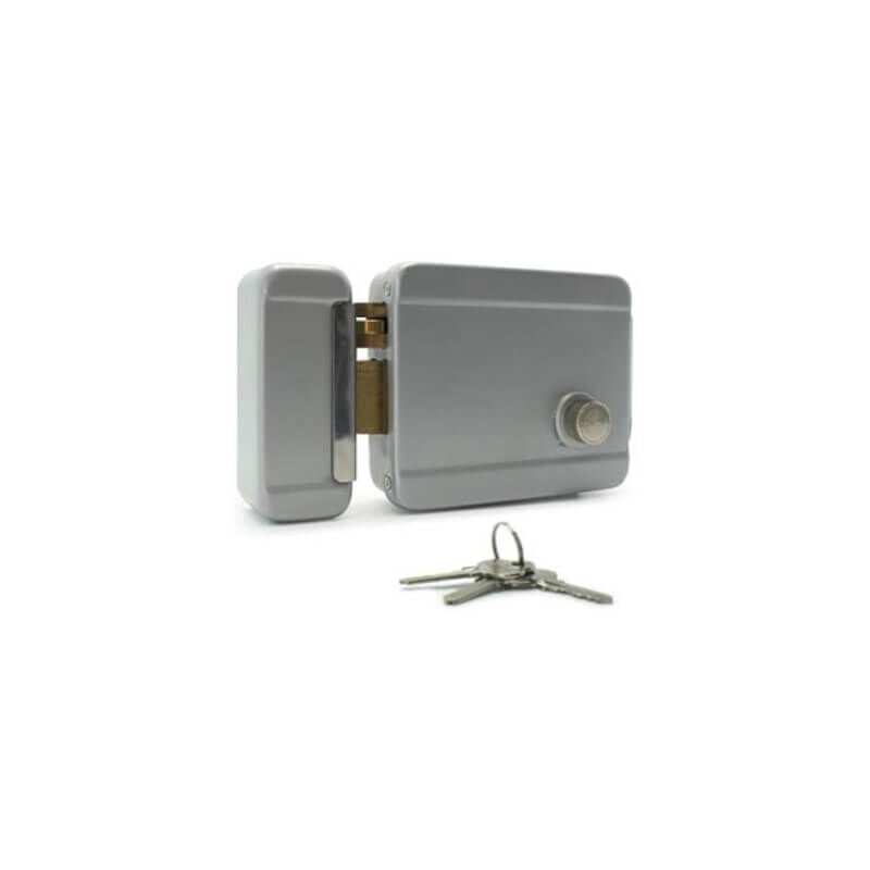 Serrure électrique réversible à mémoire mécanique interphone bouton clé - Avidsen - 102255