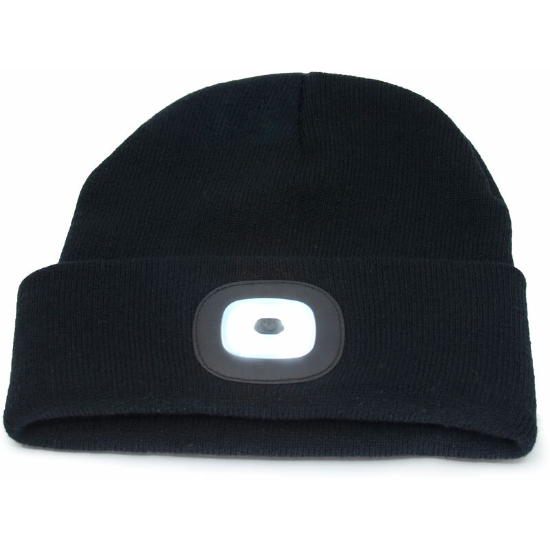 Bonnet de bonnet LED, Mains libres Led Lampe de poche Lampe frontale  Chapeau, Chapeau de casquette en tricot chaud