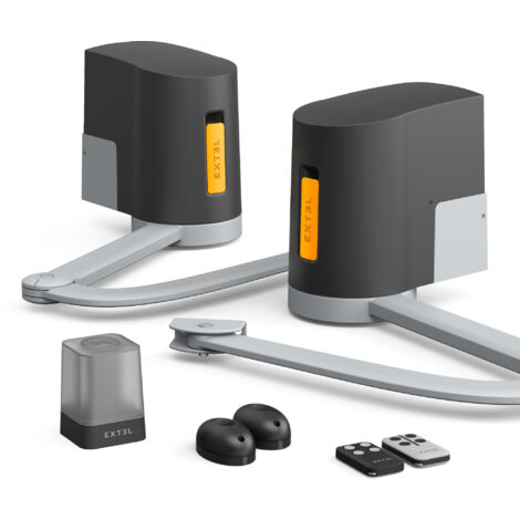 Extel – Kit de motorisation de portail à bras articulés 250kg – Longueur 2,5m – Moteur connecté avec application Umii – 761005 - XB250 (1/5)