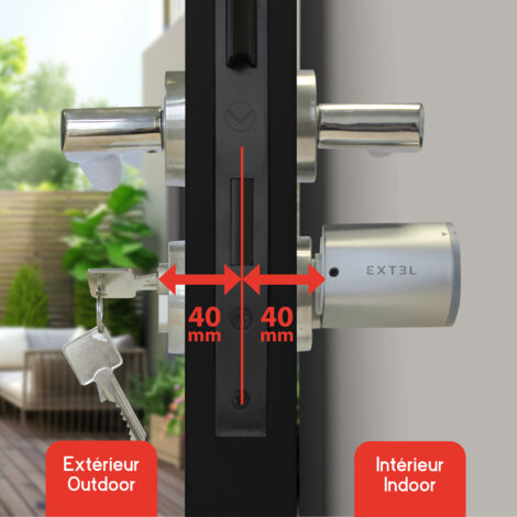 40/40 cylinder for Extel Lok connected lock - Extel - 720112