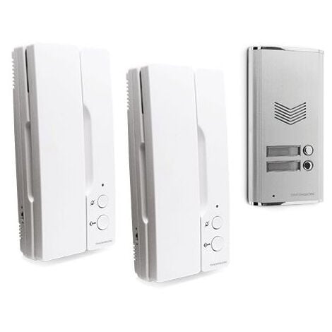 Kit d'interphones audio (avec combinés) pour deux logements 2 fils Multi Home - Thomson - 512282