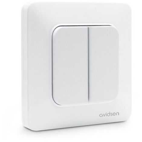 Interrupteur radio double Enocean sans fil sans pile - Avidsen - 600101