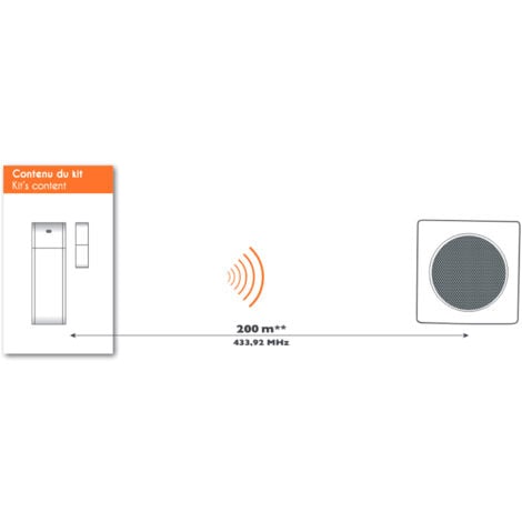 Détecteur de mouvement diBi Contact + compatible gamme diBi - Extel - 081750