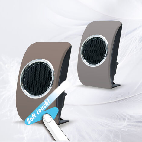 Carillon sans fil Loobs touch portée 200 m. mobile 6 sonneries au choix volume réglable IP44 coloris brun taupe - Extel - 081733
