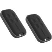 Lot de 2 télécommandes pour motorisation de portail – 4 canaux – Portée 80m – Compatible Avidsen, Astrell, Blyss, EasyMate, Extel, Thomson – 114258X2