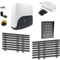 Kit motorisation pour portail coulissant - Thomson - 500044 - 1 motorisation Thomson + 1 kit de crémaillère de 8 mètres + 1 kit wifi connecté + 1 digicode filaire