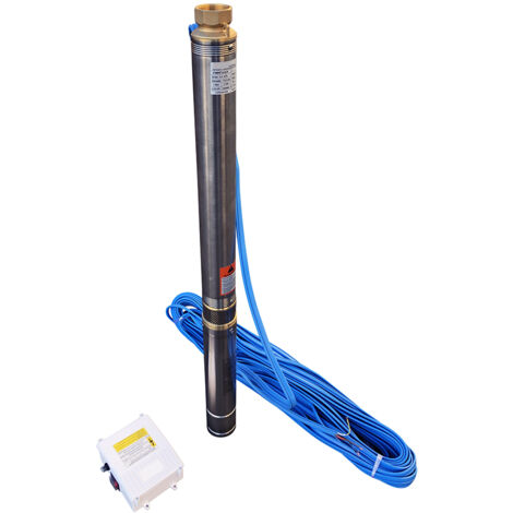 Pompe Immergée 3" 550W + Boitier + 30m