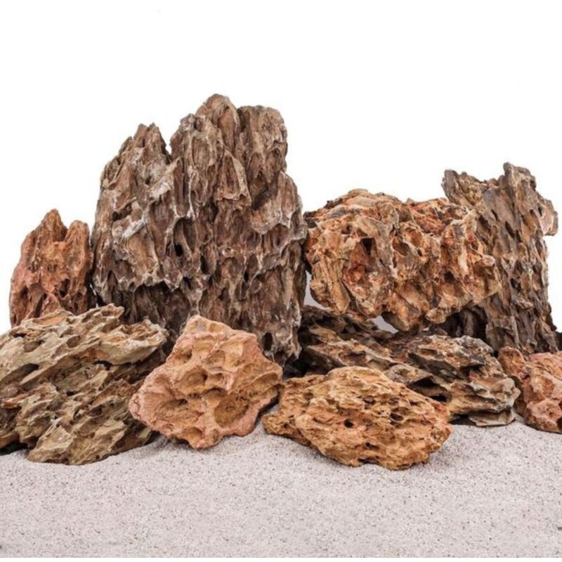 AquaOne Aquariumstenen, drakensteen, natuurstenen, 1 stuk, 300-1000 g