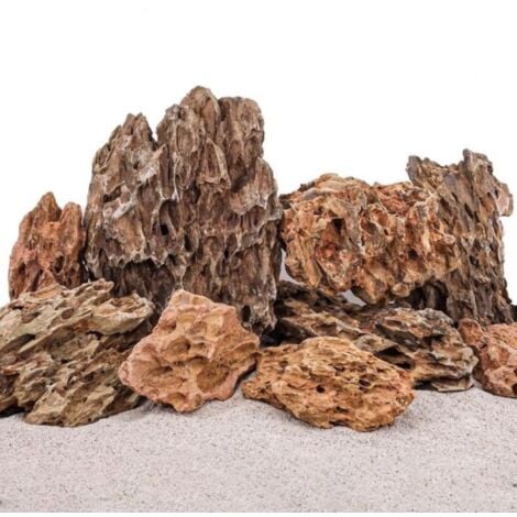 Aquarium Natursteine Drachensteine 15kg Mix Größe S bis XL