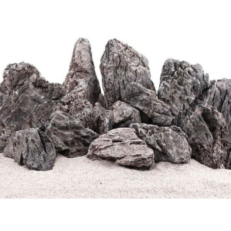 Aquarium Natursteine Mini Landschaft Seiryu Stein grau 1 Stück Gr.XXL 4,00-8,00Kg Nr.70