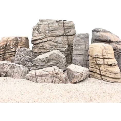 Aquarium Natursteine Sandwüsten Stein 1 Stück Gr. L 1-3 kg